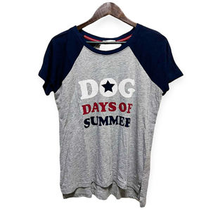 PJ Salvage Dog Days of Summer Sz M Short Sleeve Round Neck Embroidered Star NWOT